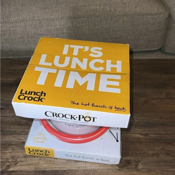 2 NWT Crockpots Lunch Size Pink/Red/1 person 20 oz Food Warmers - Picture 7 of 9